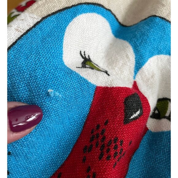 Vintage 70s nursery curtains, children bedroom, retro kitsch pleated panels - Picture 10 of 10